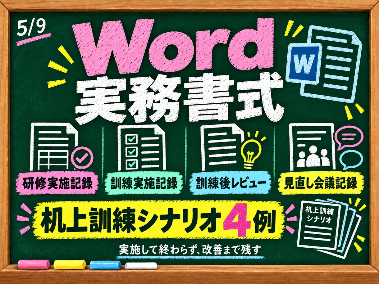 現役施設管理職が障害福祉BCP研修一式を提供します 動画9本＋実務書式で研修準備から訓練・記録まで整います イメージ5