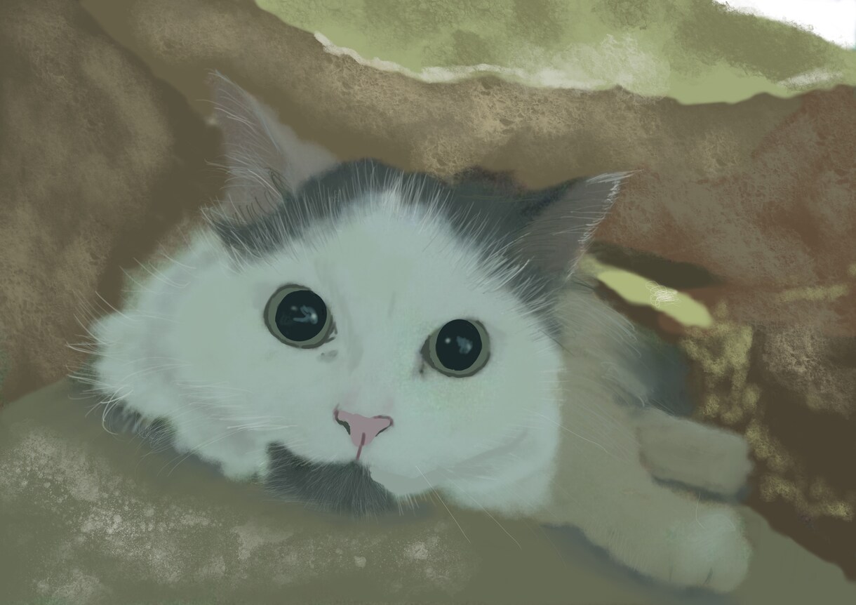 ペットの写真をもとにリアルなイラスト描きます プレゼントや、スマホの待ち受け、アイコンにお使いいただけます イメージ9