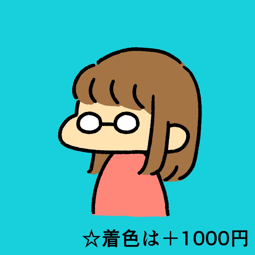 最安値！おしゃれかわいい似顔絵イラスト描きます 実績多数☆アイコンや名刺などに使えるおしゃかわ似顔絵描きます イメージ2