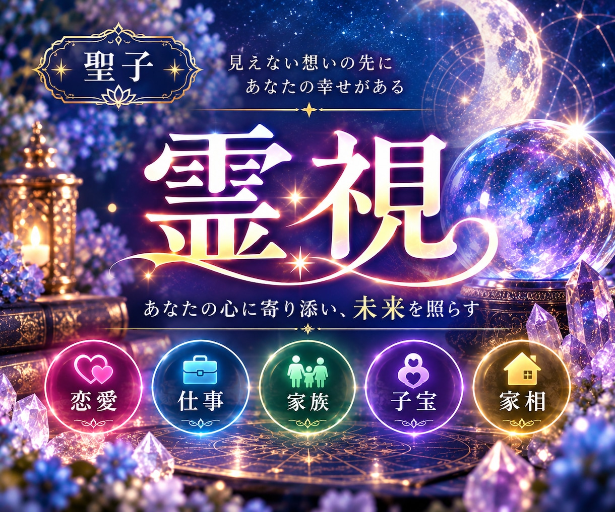 深層霊視で願望成就～あなたを最後の占いに導きます 恋愛・仕事・金運・家族・子宝など未来や不安から救う霊視 イメージ1
