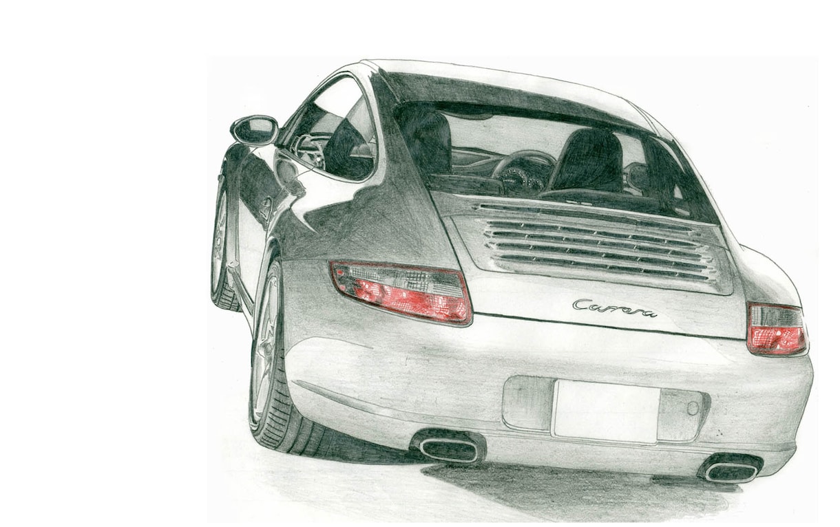 車（オートバイ）のイラストを精密な線画で描きます デジタルの時代でも手描きの味わいは格別なものです イメージ8