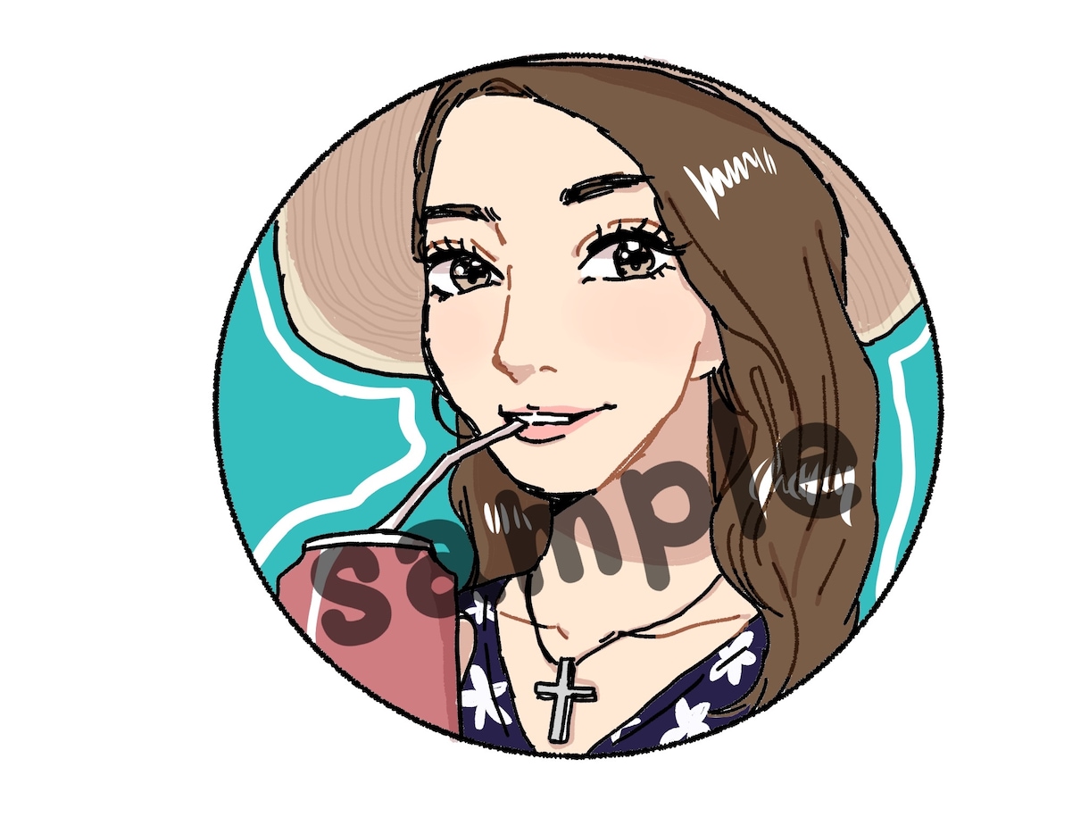 写真をもとにSNS用アイコン、イラスト作成します 最短即日◎ゆるふわイラストやリアル風イラストをお届け♩ イメージ2