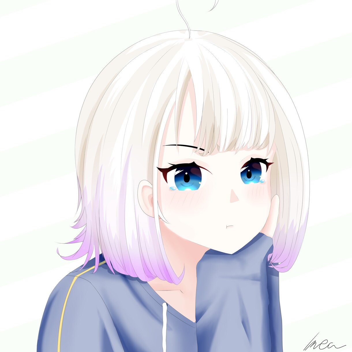 アイコンなど用のバストアップのイラストを描きます あなたの中の好きな髪型・髪色・表情…のイラストを描きます イメージ2