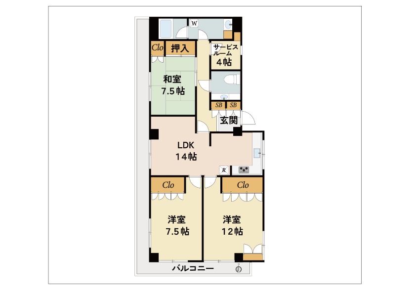 間取り図作成！イラレでキレイに作成します 2週間の中で5個まで制作可能です！ イメージ2