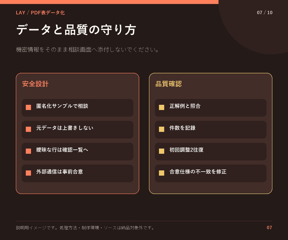 PDFの表をExcelへ抽出して整理します 元ページを残し要確認箇所まで一覧化 イメージ7