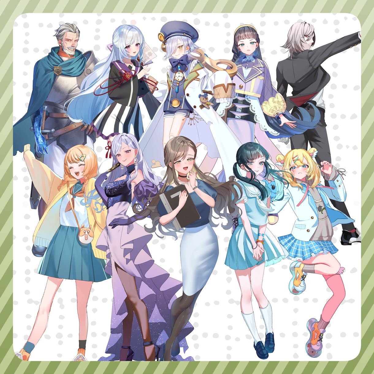 TRPG・配信などに！▼立ち絵イラスト 描きます ファンタジーや現代服が得意です！ イメージ3
