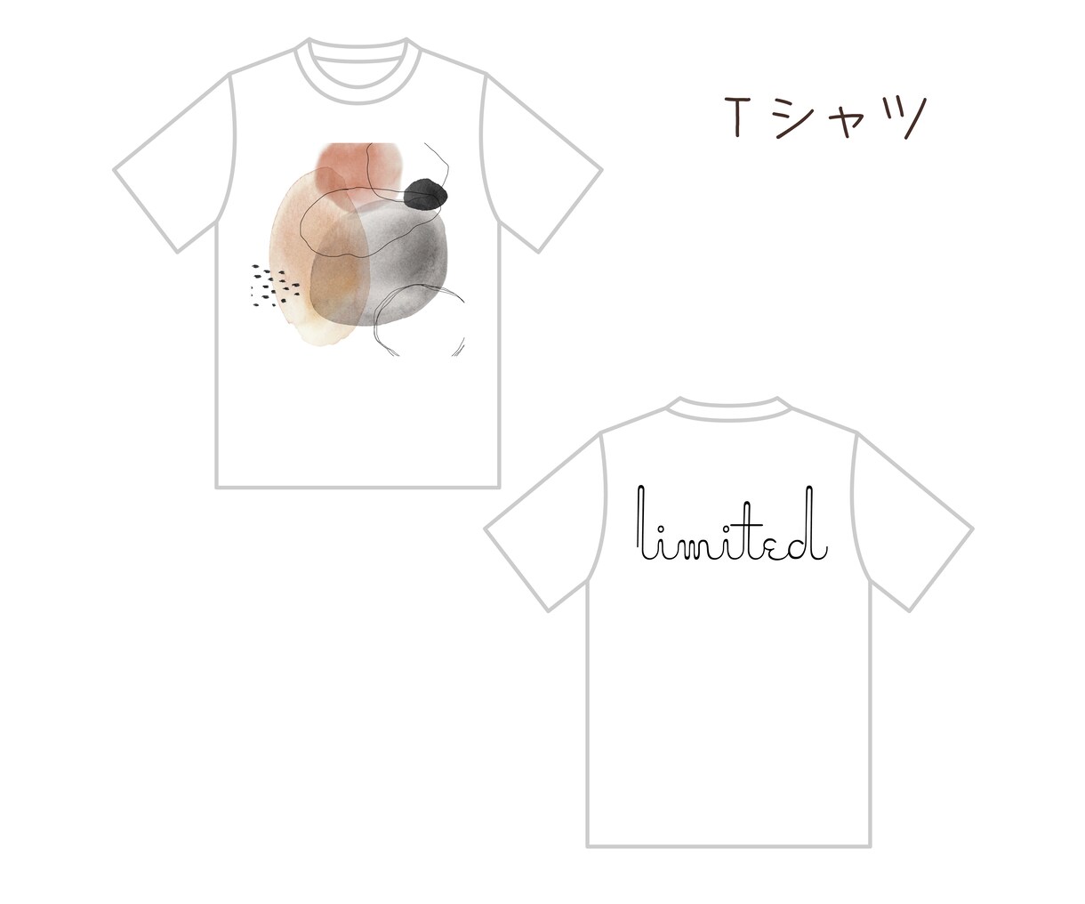 オリジナルアパレル絵型描きます 即納可能！スタッフTシャツなどデザインお手伝いします！ イメージ3