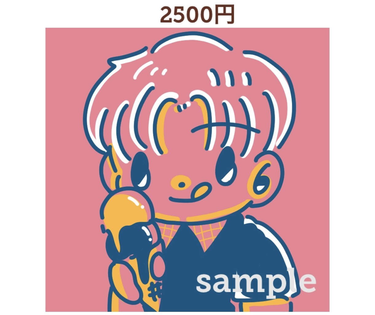 SNS向けアイコン作成します ゆるめでポップなキャラテイストで描きます！ イメージ3