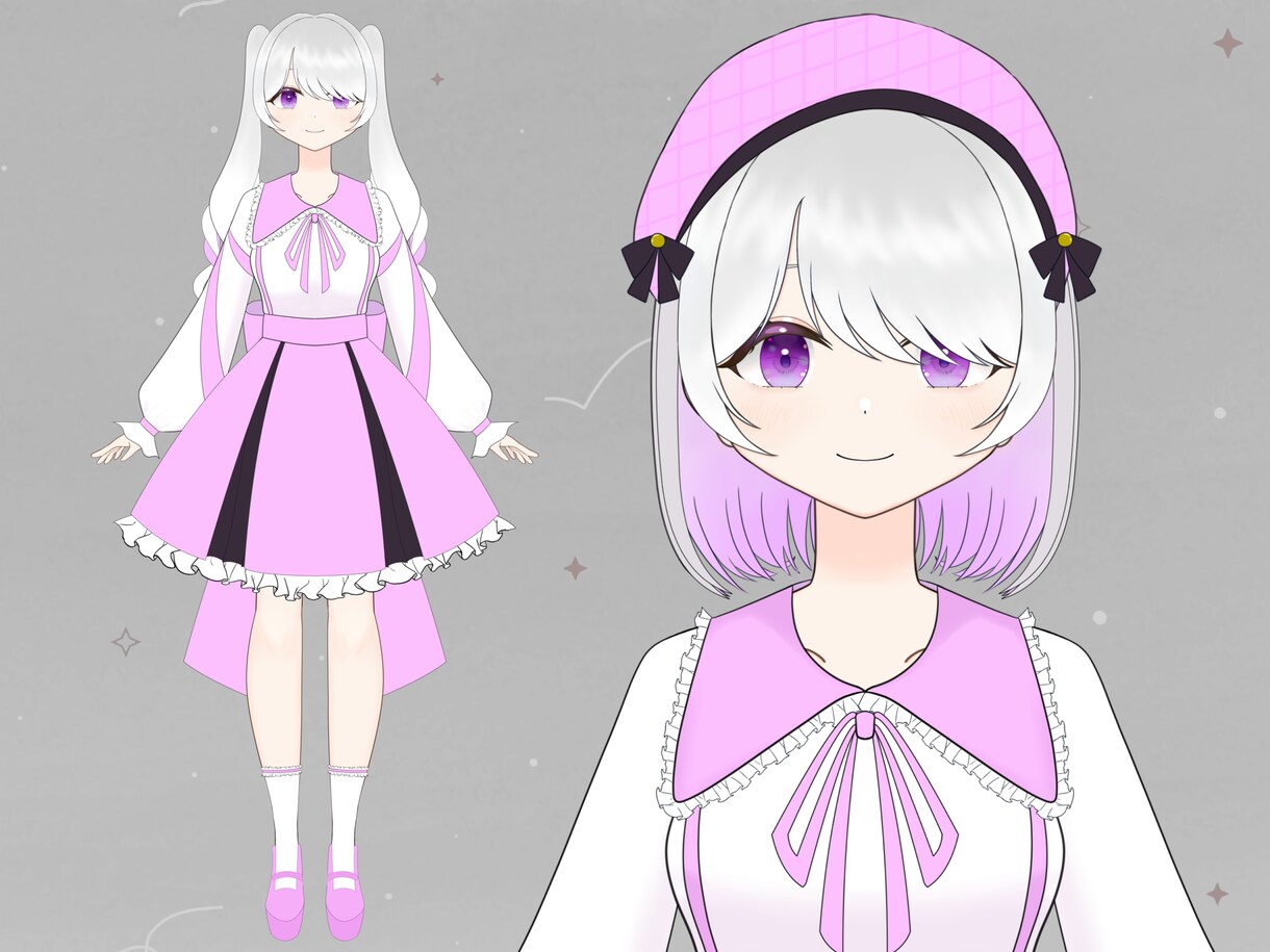 ふわふわかわいい！Vtuberモデルの制作致します ✨Vtuberになりたい方へ！キャラデザから対応可能！✨ イメージ4