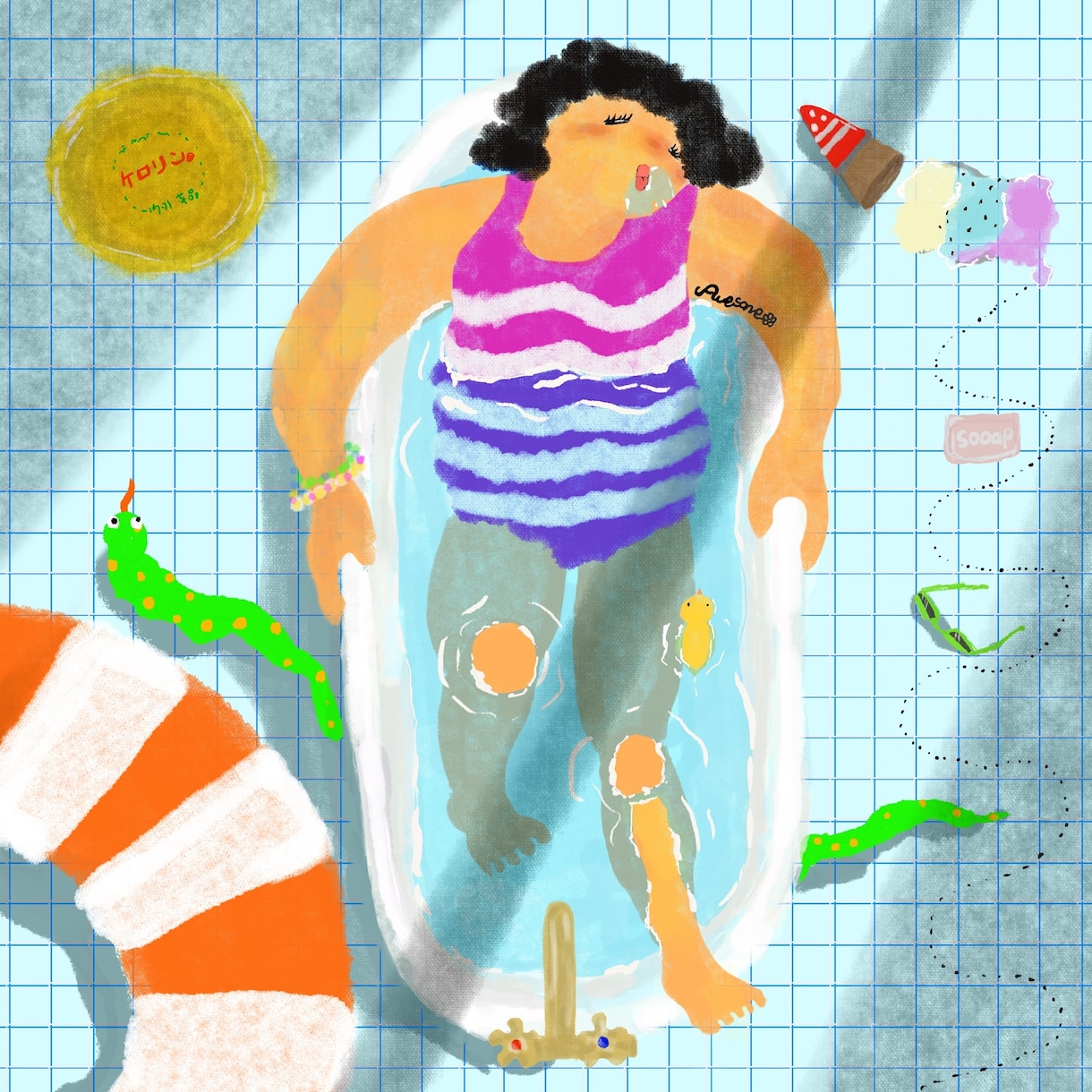 目を引く！味のあるおしゃれなイラスト描きます 雑誌の挿絵や楽曲イラスト・webサイトなどに◎ イメージ2