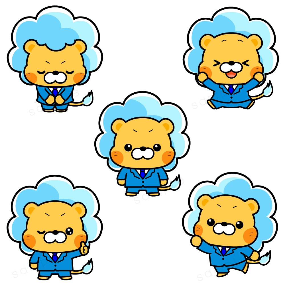 愛されかわいい動物キャラクターお作りします ★お得な3ポーズセットで22000円★ イメージ1