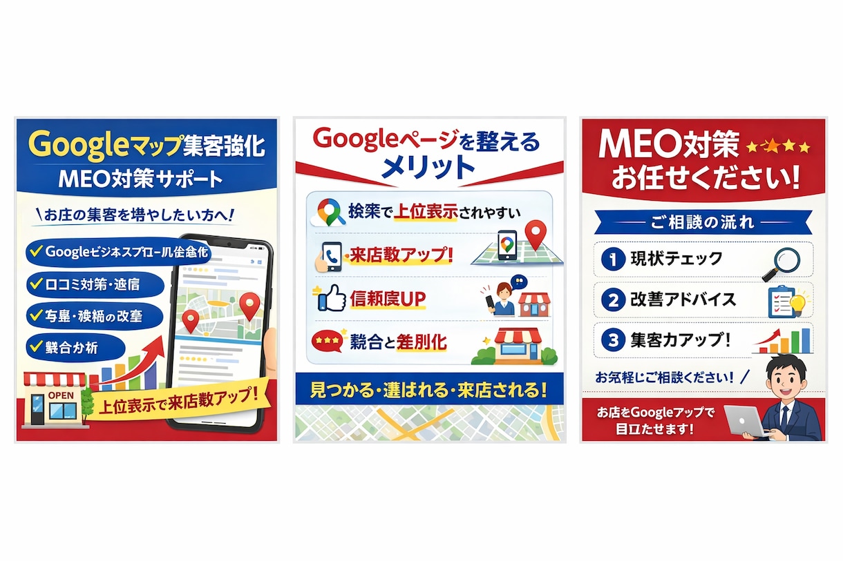 Googleのトップページ(GBP)を整えます 見つかる店づくりサポート▪️選ばれる店舗へ最適化 イメージ1
