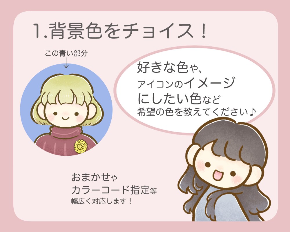 残り7名様限定価格★ほんわかアイコン制作します ｢穏やかで親しみやすい｣印象を与えたい方へオススメ！^^* イメージ3