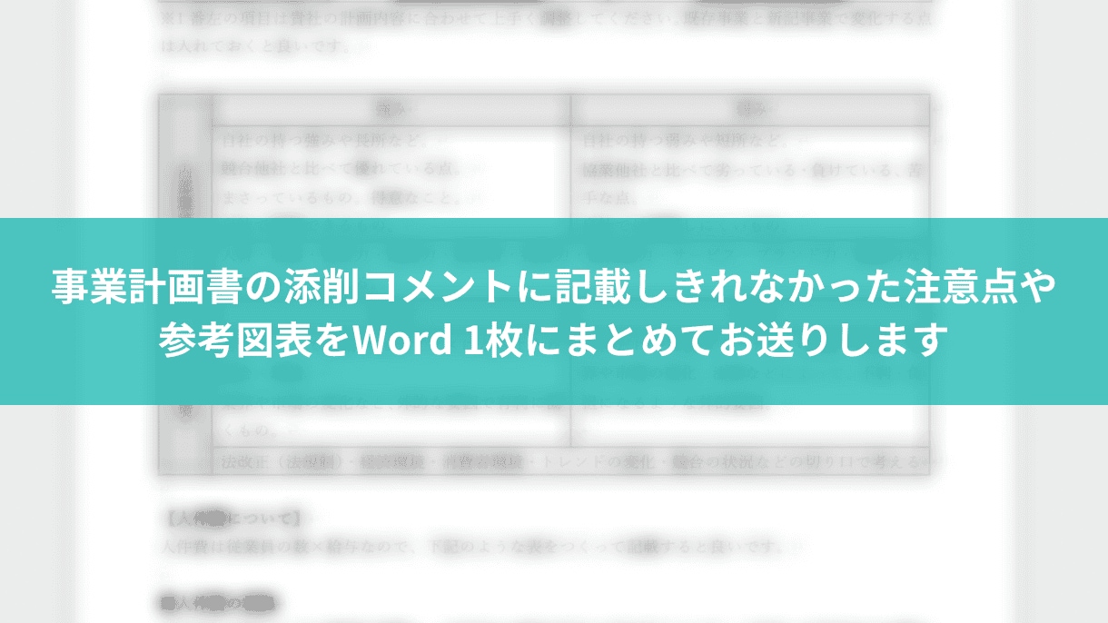 プロが補助金の事業計画書の添削を安価で承ります 【対象補助金は詳細へ】申請者・士業・支援者にも対応！採択多数 イメージ3