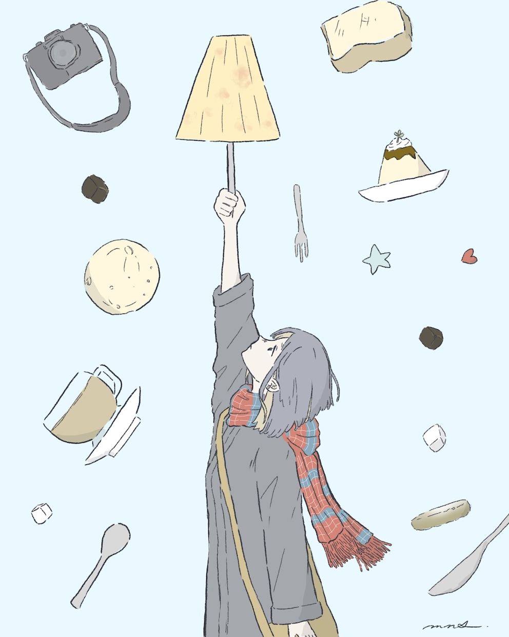淡い感じのMVイラスト、アイコン描きます ジャケ写、Tシャツ、グッズなんかにもどうぞ！ イメージ6