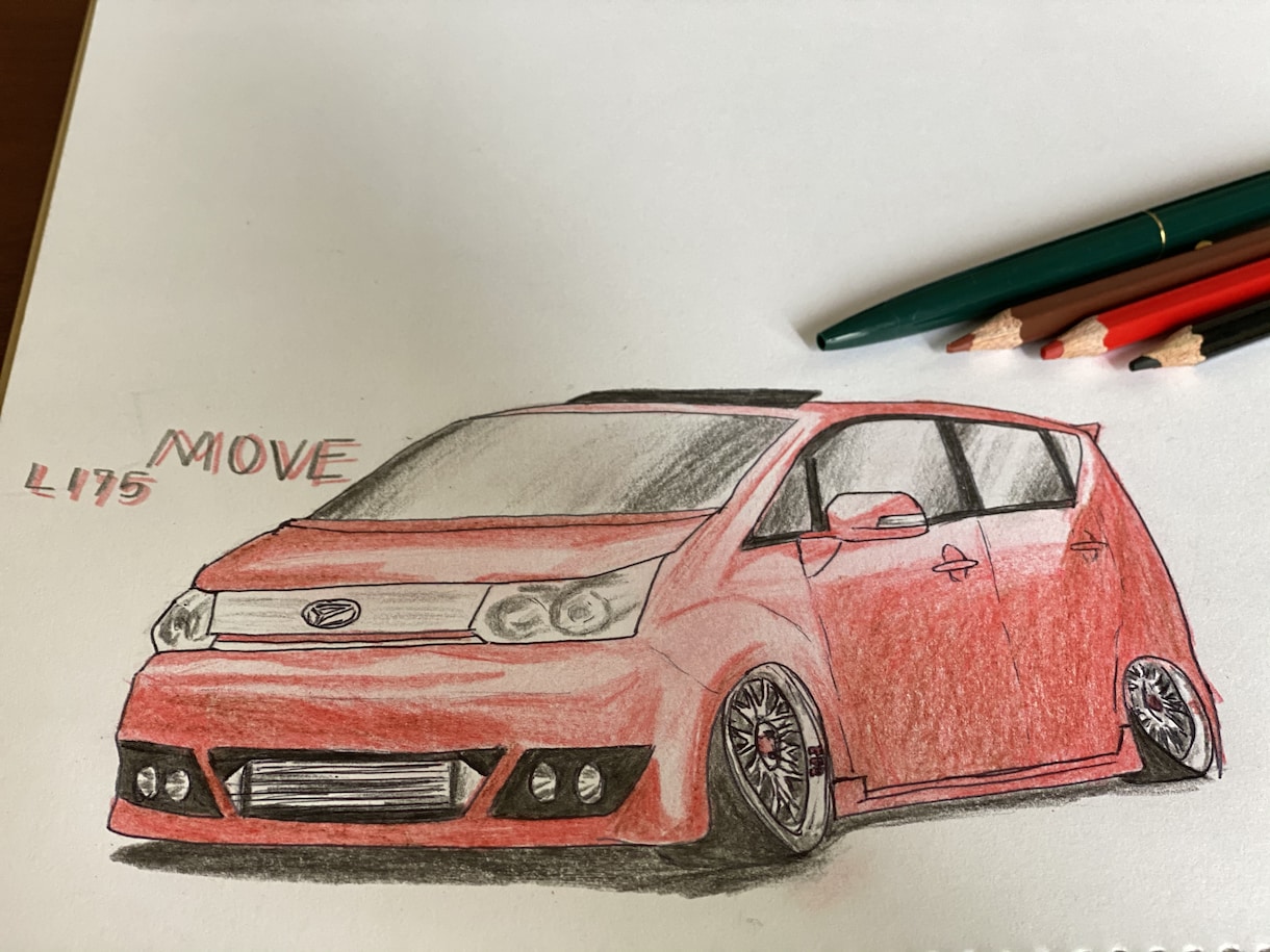 友人にプレゼントで送ったりをおすすめします 自分の愛車を好きな角度からでもお描きします！ イメージ1