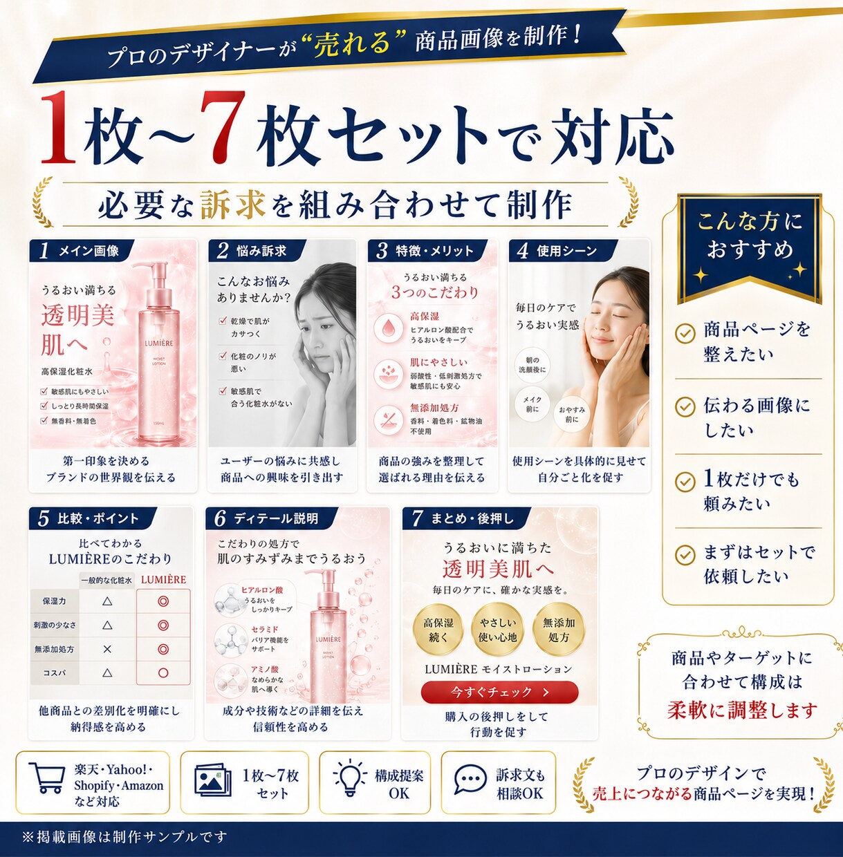 売れる見せ方でAmazon画像作ります 商品の魅力が伝わるEC画像を制作します イメージ6