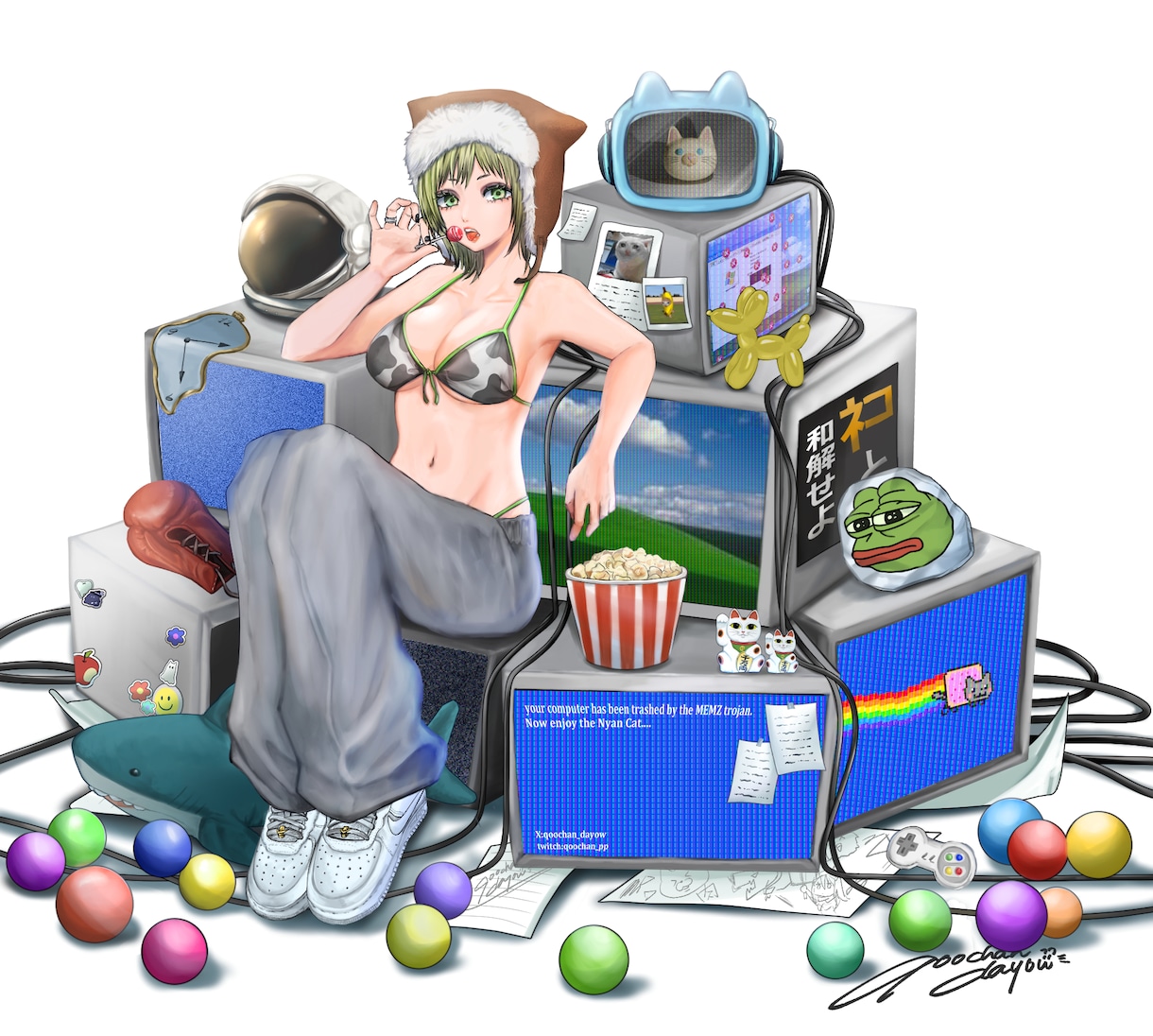 サムネ等に使える一枚絵描きます あなたに寄り添ったイラストを提供します イメージ1