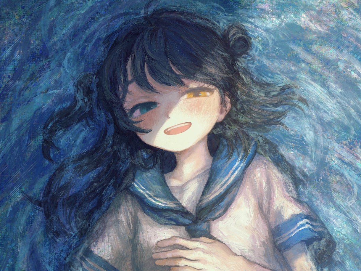 商用可◎厚塗り風のキャラクター、一枚絵を制作します 男女キャラ/背景/アイコン/MV絵/配信サムネ/歌ってみた イメージ8