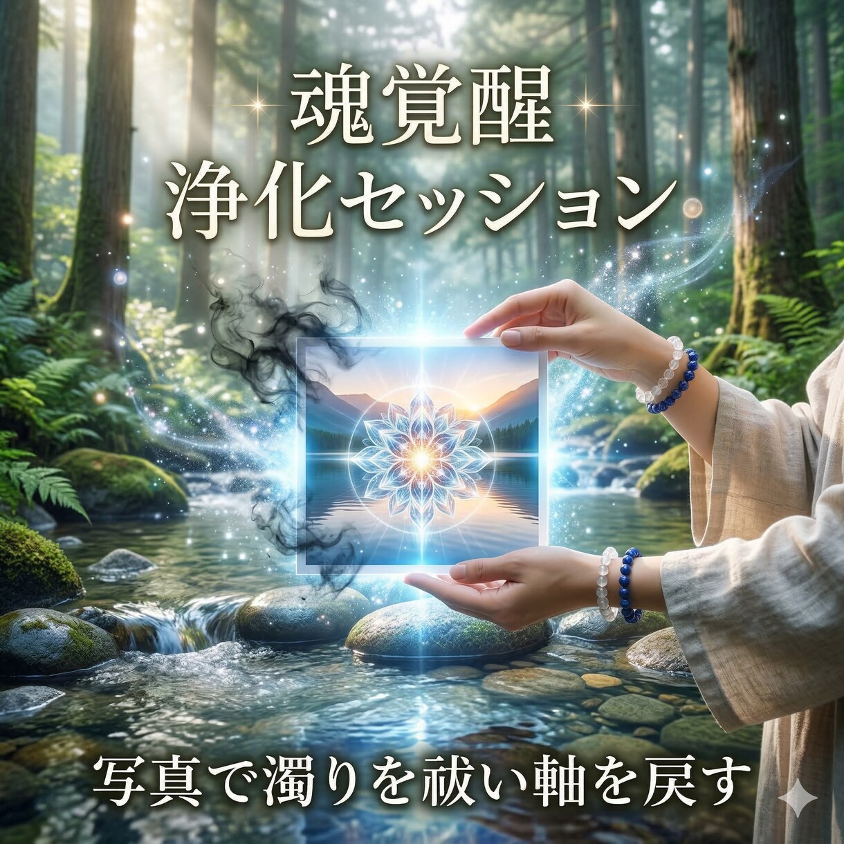 魂覚醒の浄化セッションで穢れを祓い軸を取り戻します 濁りを浄化し軸を戻すセッションを行います イメージ5