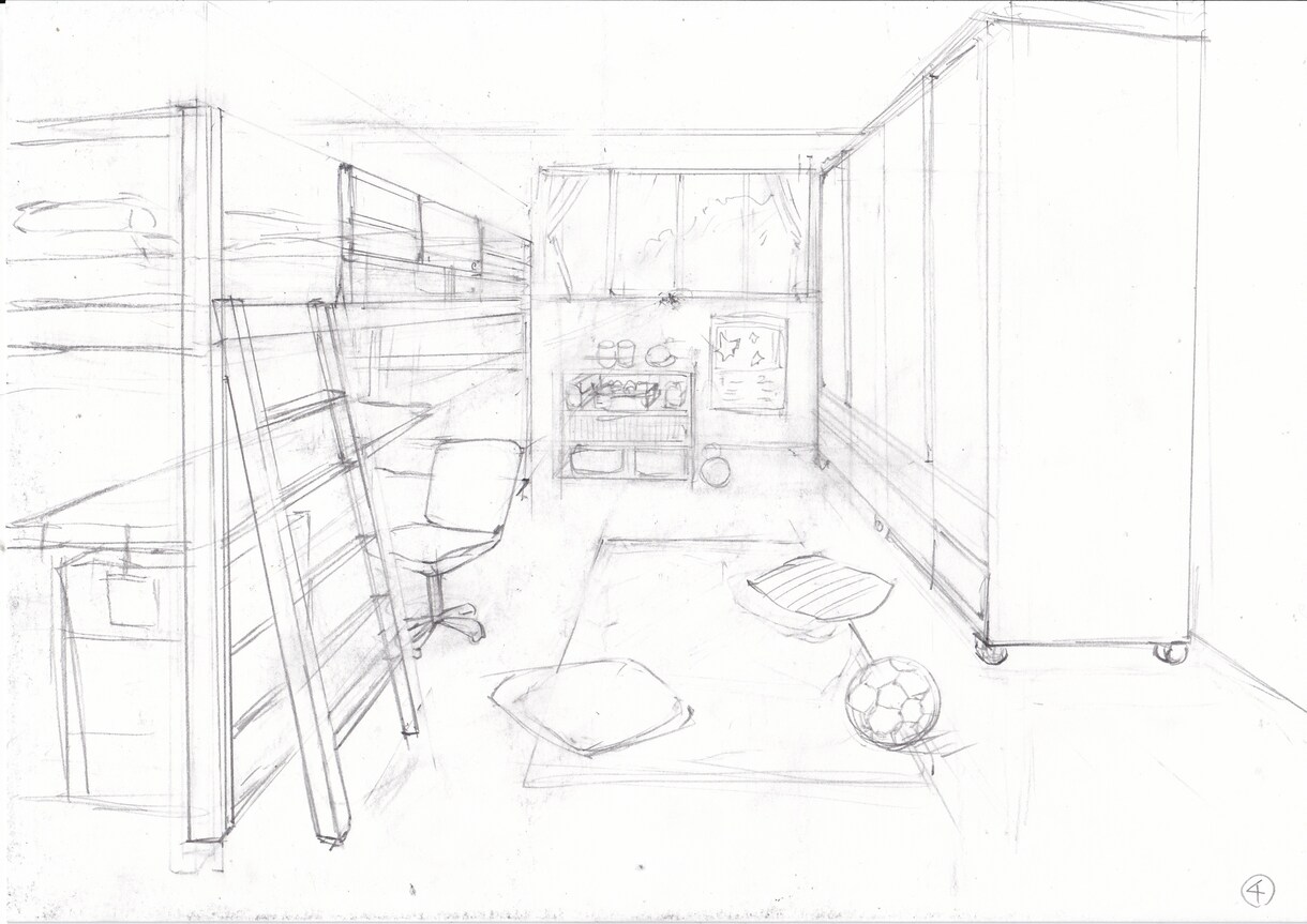お洒落な手描き内観パースイラスト制作します CGにはない温かみと抜け感。多摩美卒イラストレーターが制作 イメージ8