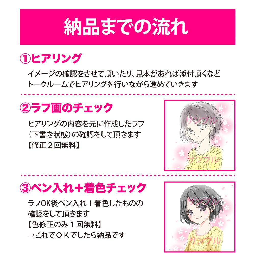 SNS用の可愛い寄りアイコン作成します インスタ・Twitter・LINE・TikTokなどに♪ イメージ3