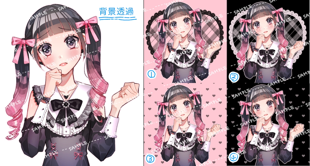 アイコンなどに♡可愛い人物イラスト描きます 装飾多デザイン歓迎・フリル無料 イメージ3