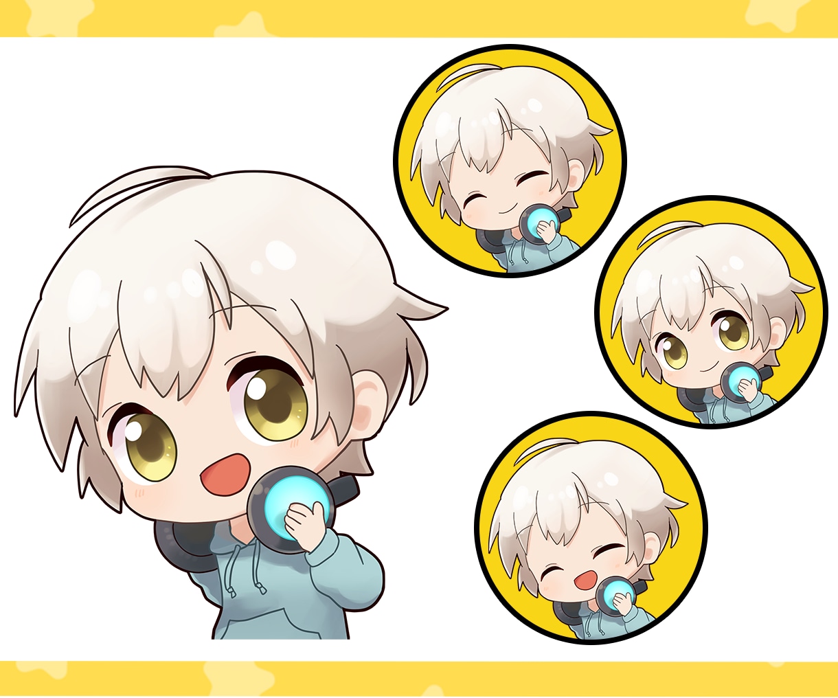 動画やVTuber向けの口パク用ちびキャラ描きます 目パチ口パクデフォルメキャラですぐにVTuber/動画制作！ イメージ4