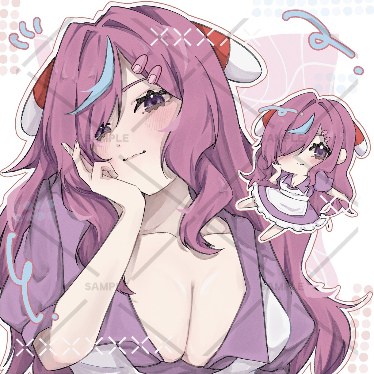 skeb方式〗詰め込みイラストを納品します 可愛い詰め込みイラスト（リテイク×） イメージ2