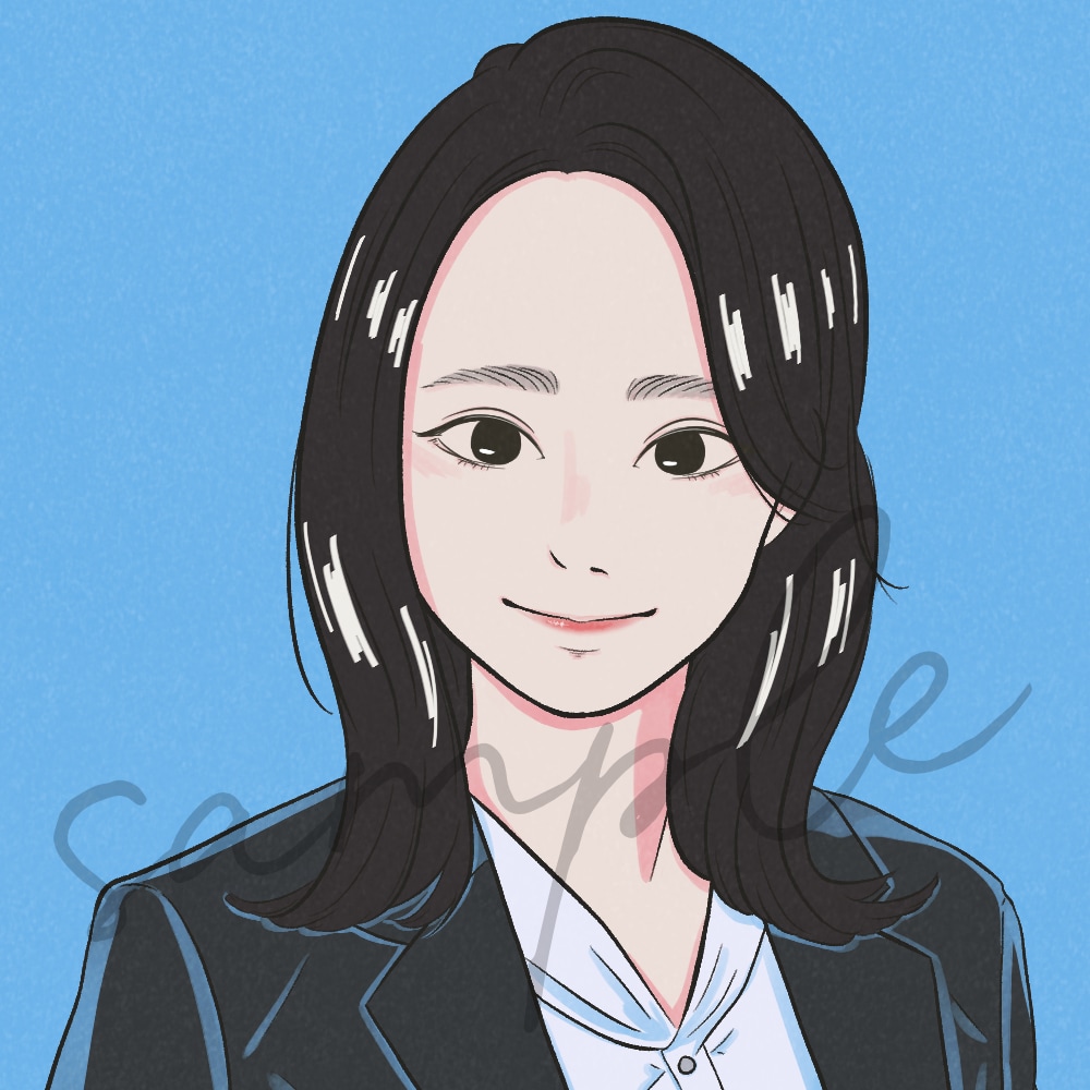 優しいタッチで惹きつける表情を描きます 個性のあるアイコンが欲しい方へ イメージ5