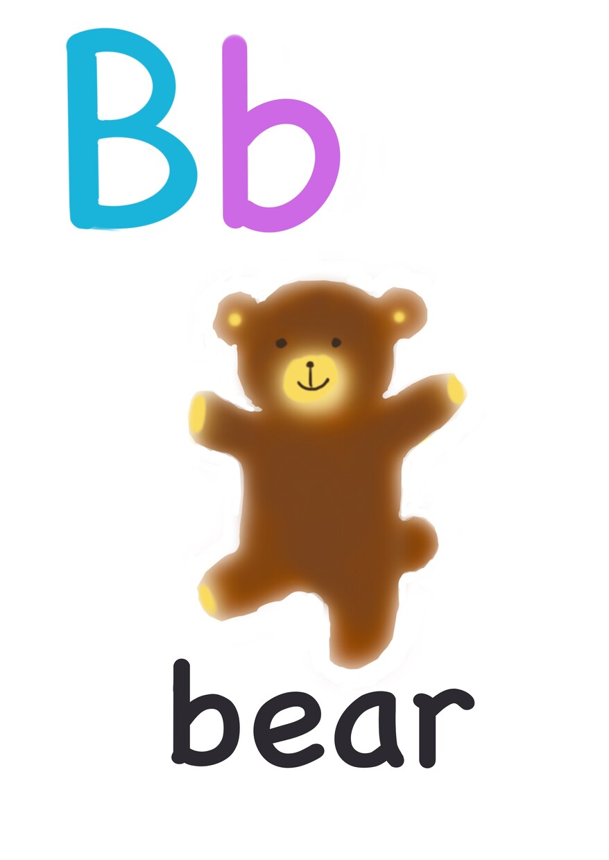 イラストつき英語カードをデザインします オリジナルデザインのカードでお子さまに楽しく英語教育を♪ イメージ3