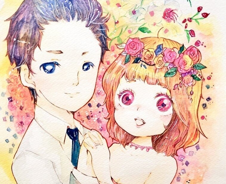 水彩絵の具でアイコン似顔絵作成します ウエルカムボード、イベントポスターなども作成します。 イメージ7