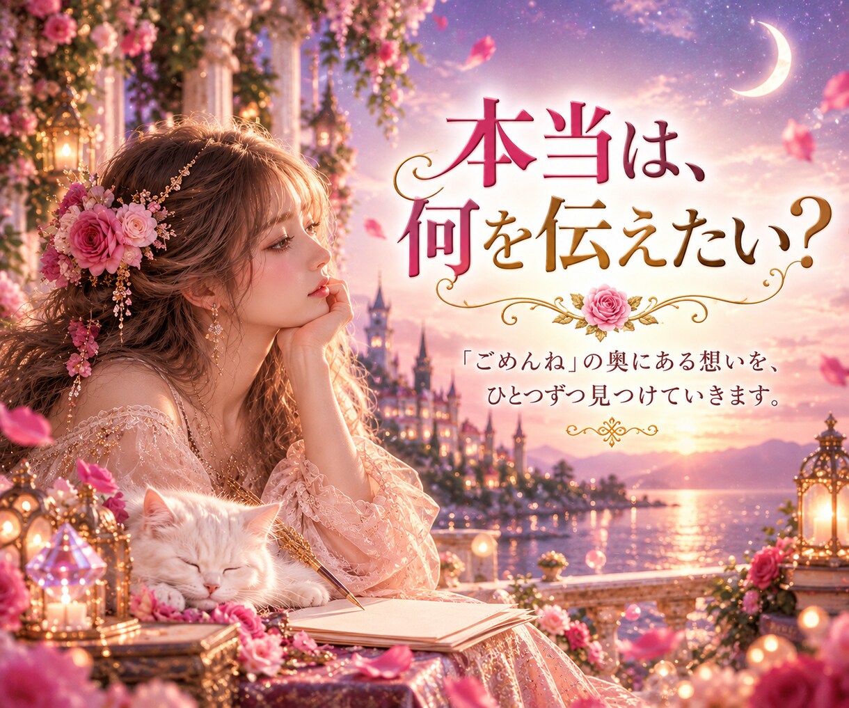 謝りたい気持ちを大切な人へ届く言葉に整えます 言えなかった想いを整理し、あなたらしい言葉へ丁寧に整えます イメージ2