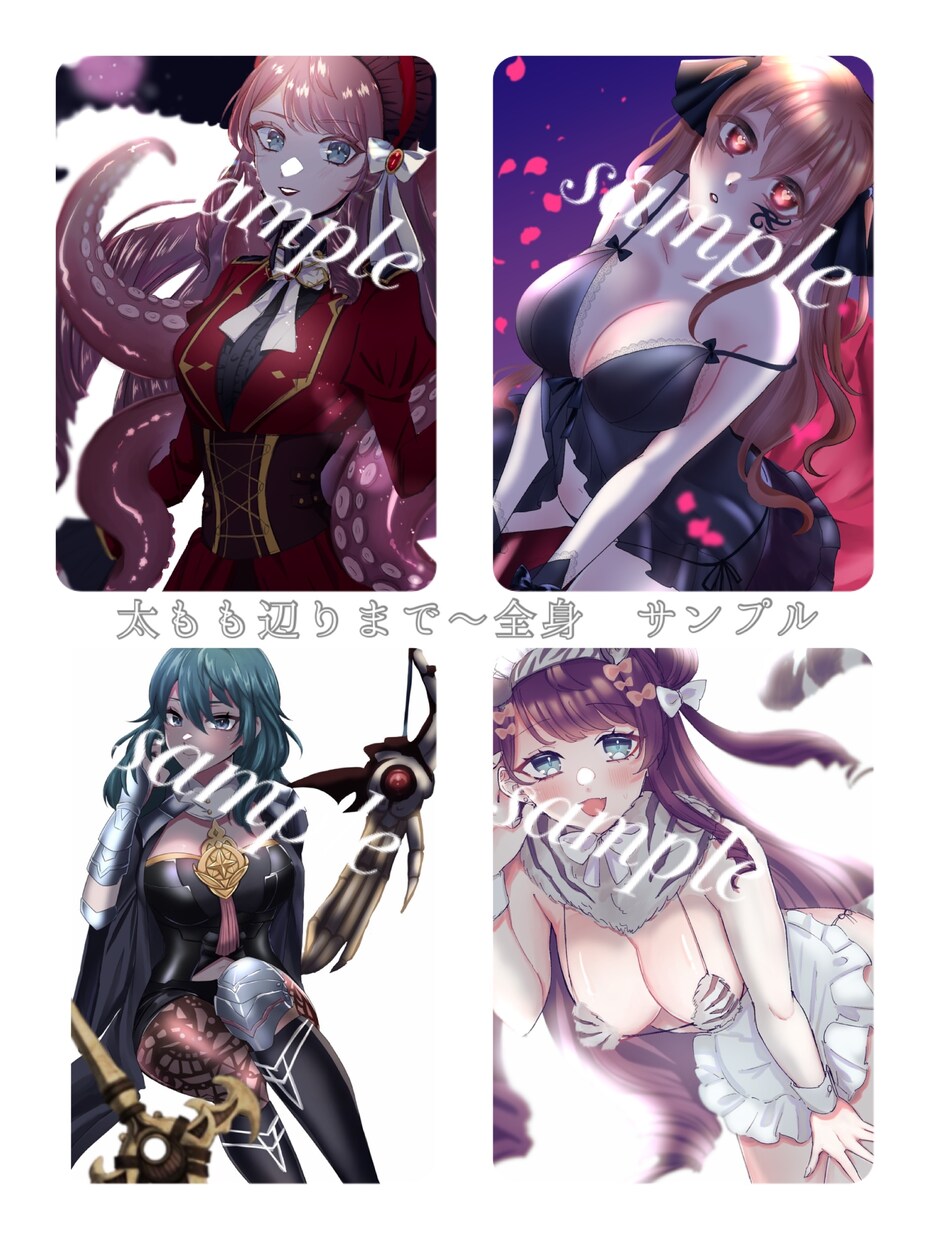 SNSアイコン・一枚絵を制作します 女の子を描くのが得意です グッズ制作もOK！ イメージ2
