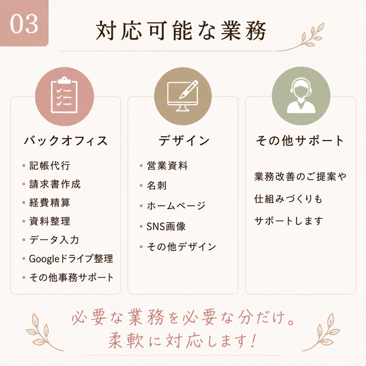 経理・記帳・バックオフィスをサポートします 税理士事務所経験　約7年｜個人事業主・小規模法人をサポート イメージ3