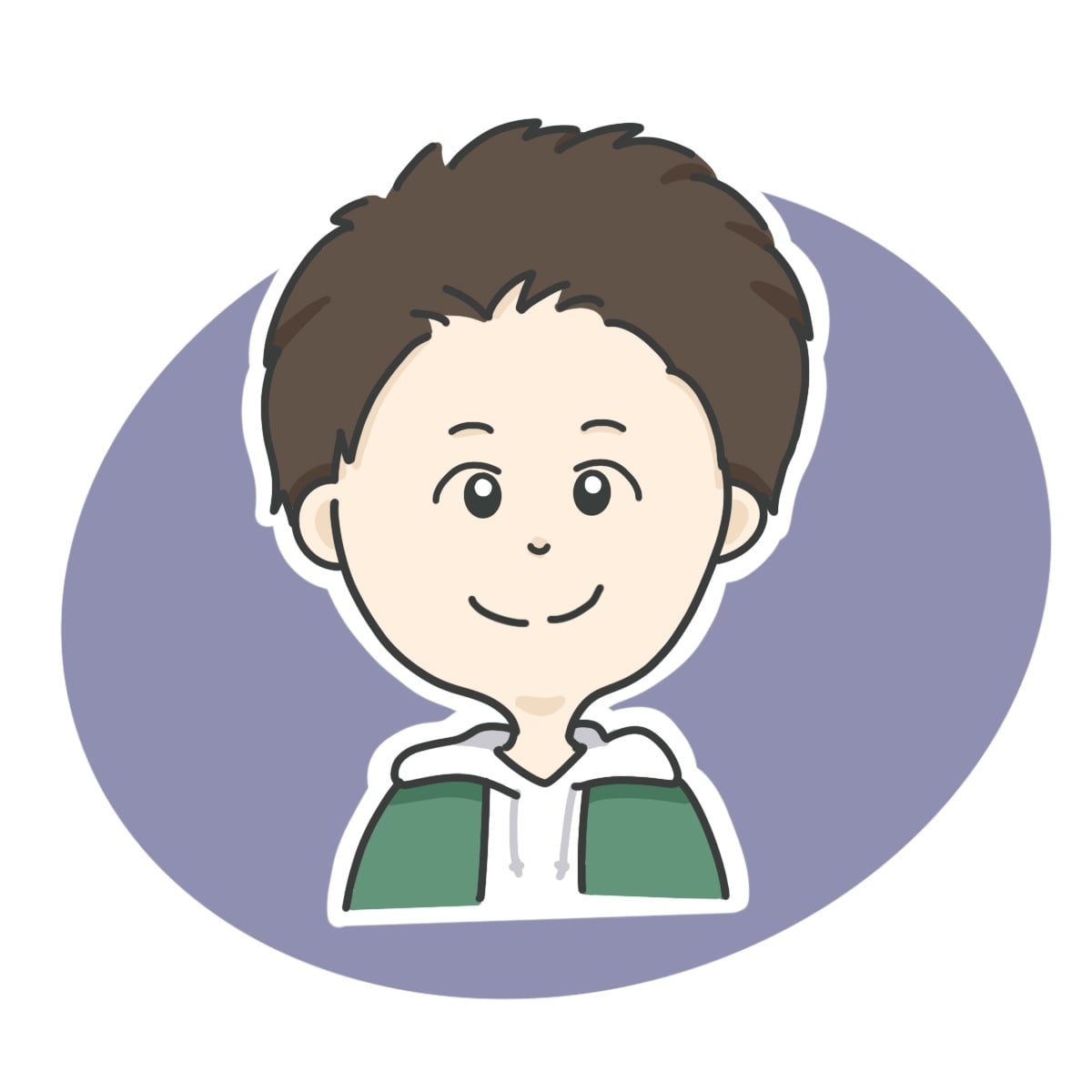 SNS用かわいいタッチの似顔絵アイコン描きます シンプル可愛い似顔絵描きます。即日対応可！SNSにどうぞ♪ イメージ7