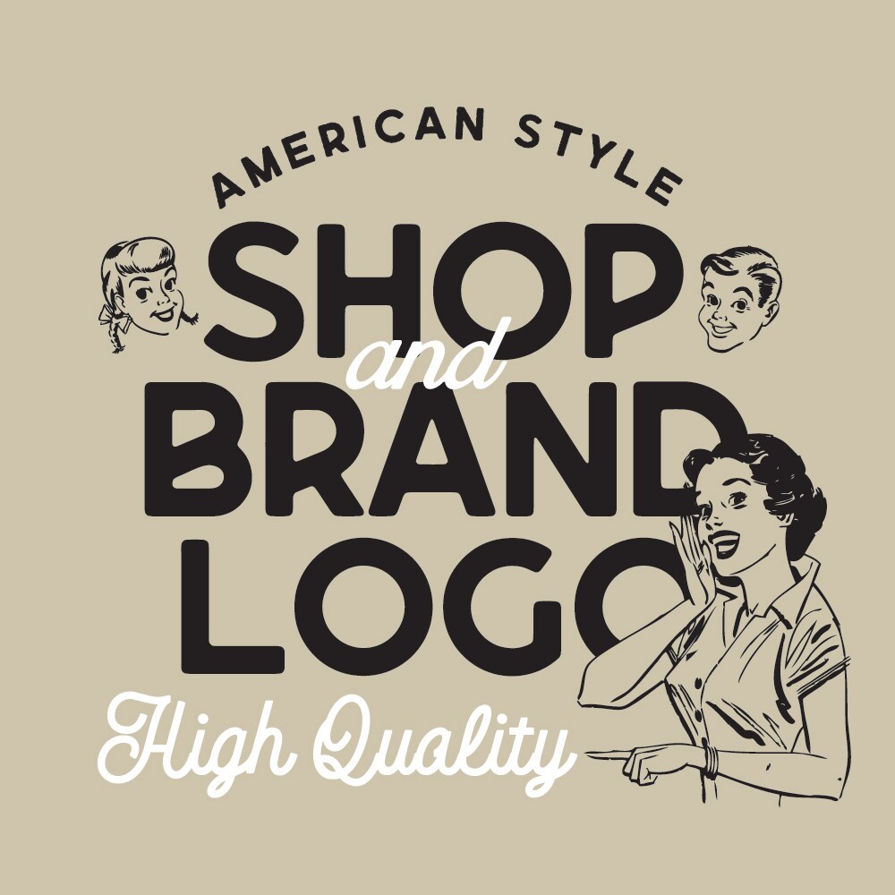 海外ブランドの様なLOGOを作ります カフェやアパレルなど、シンプルでアメリカンなロゴ専門 イメージ1