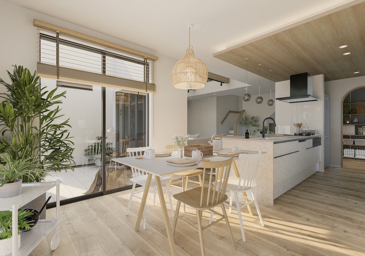 フォトリアルな内観パース制作します ４Ｋ画質、同部屋2アングル込みのお値段で制作します。 イメージ3