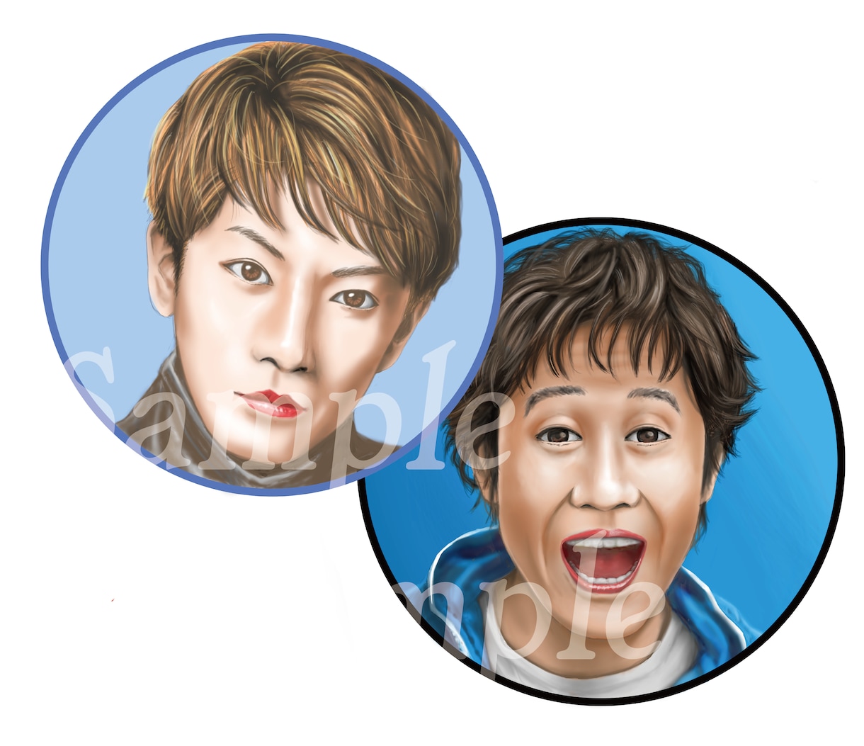 注目集めるリアルな似顔絵お描きします 画像加工ではありません、フリーハンドで描いております。 イメージ2