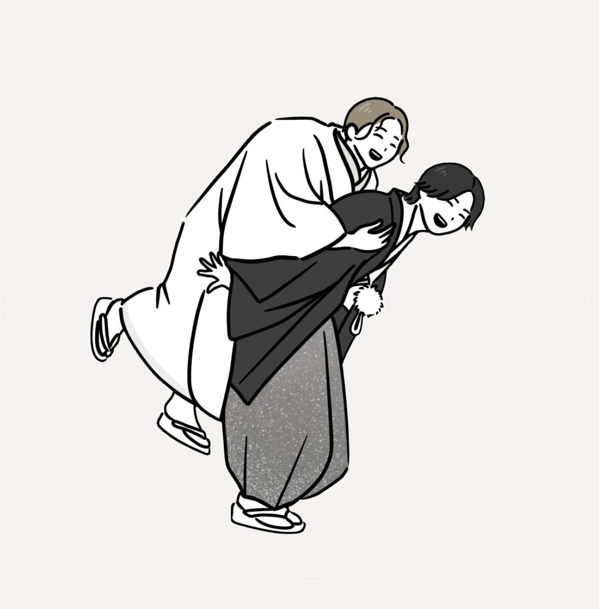 カップル・家族写真を抜け感イラストにします ｜ゆるっとした雰囲気で｜フルカラーが基本料金内｜ イメージ5