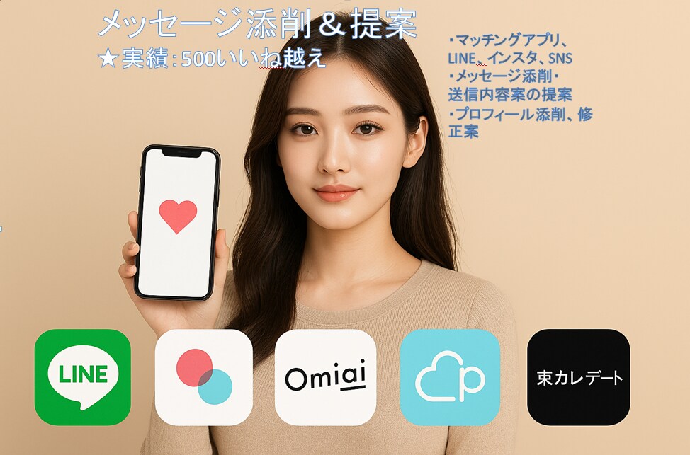 LINE・マッチングアプリ文章の相談に乗ります マッチングするけど連絡が途絶える・・・なんで？？ イメージ1