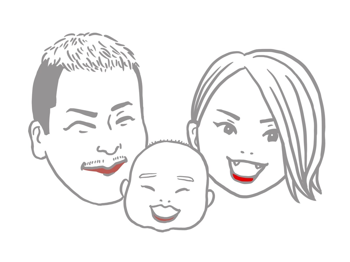 似顔絵を制作します 思い出に。プレゼントに。家族、夫婦、恋人、友達 イメージ5