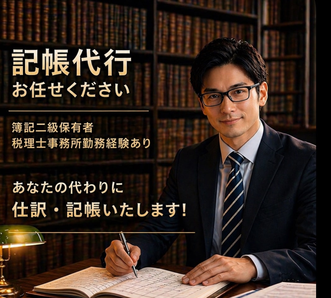 個人事業主、フリーランス特化！法人も記帳いたします 通帳、領収書、明細書、請求書、カード明細全て丸投げOK！ イメージ1