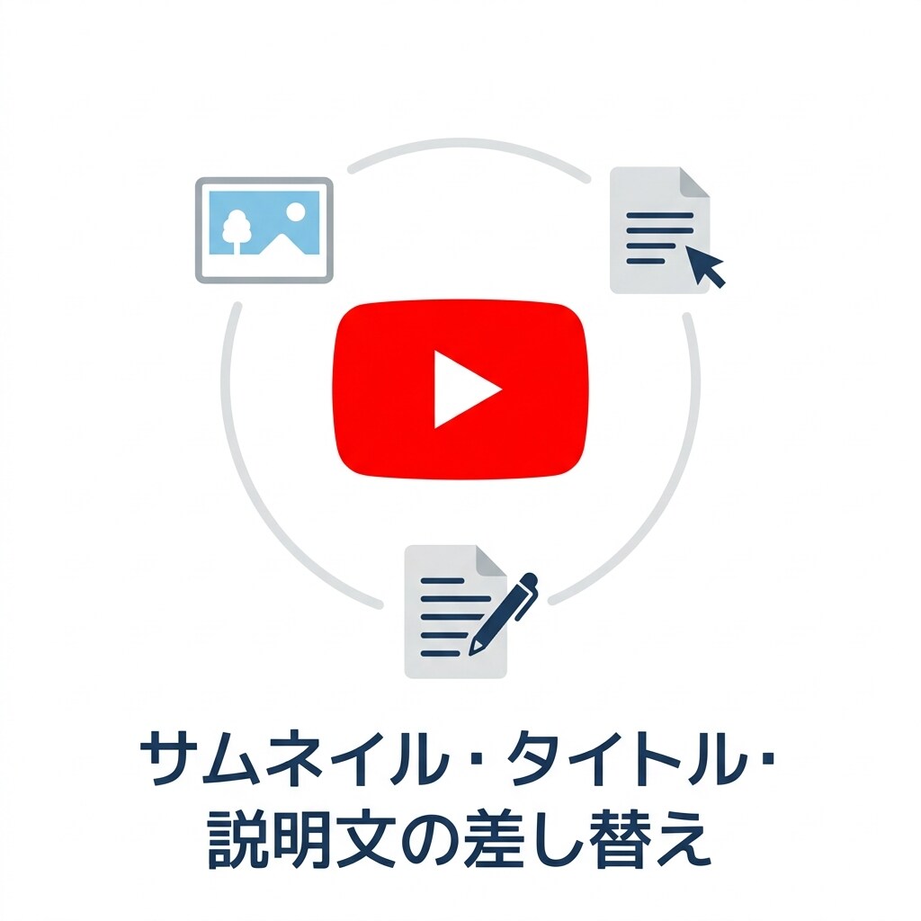 サムネイル・タイトル・説明文の差し替えします 大量本数OK／経験者が丁寧に対応 イメージ1