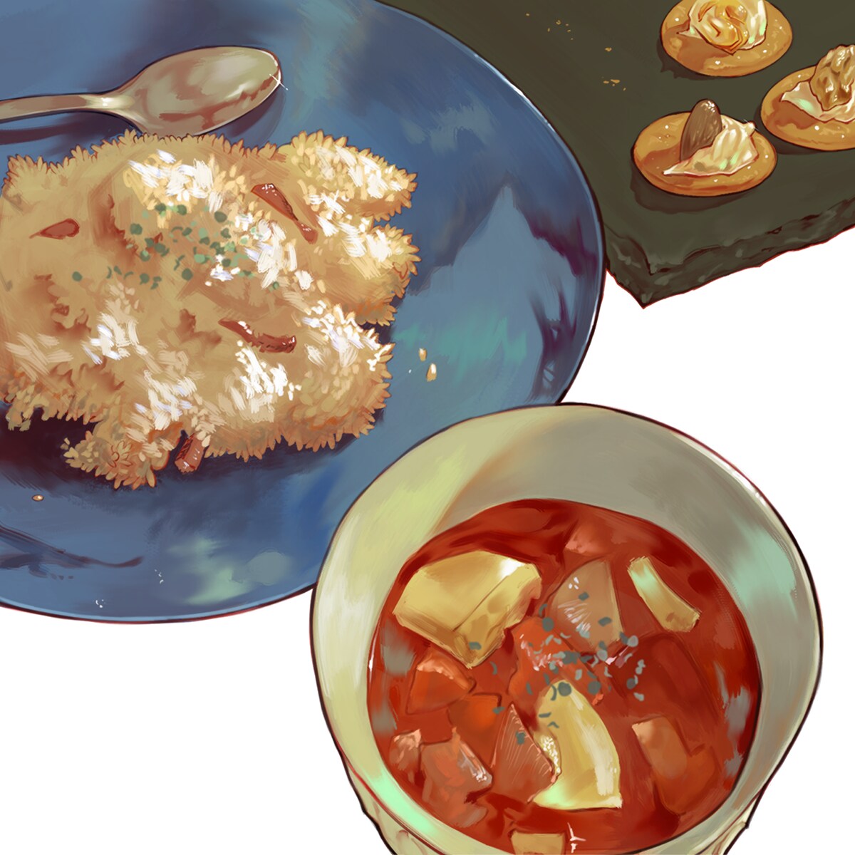 食欲を刺激する「飯テロ」イラスト作成します メニュー表、Webサイトなど様々な用途でご活用いただけます。 イメージ2