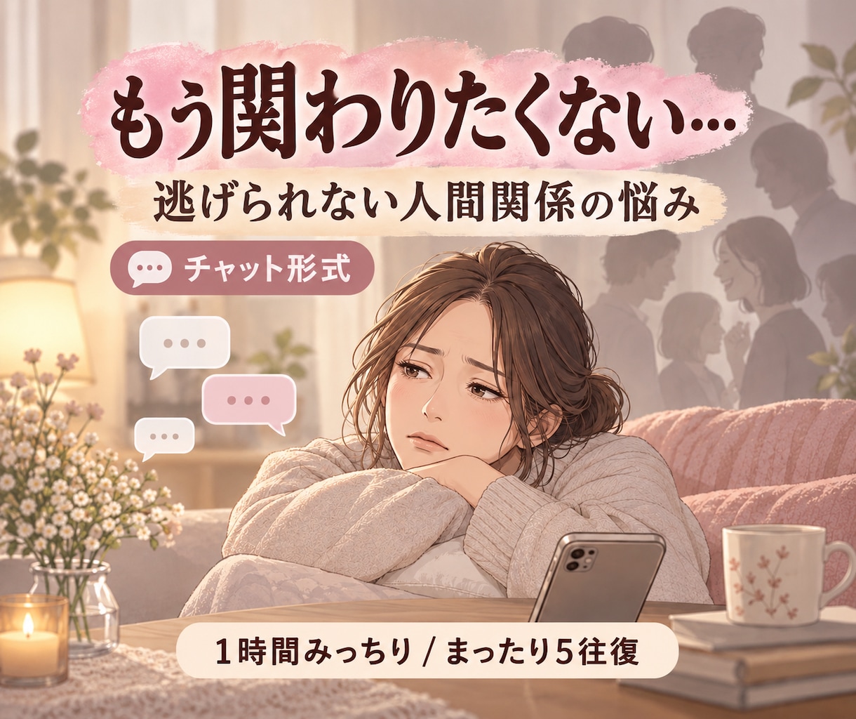 人間関係のモヤモヤ全部聞きます 言い返せない、逃げられない、その気持ちをそのまま話せます イメージ1