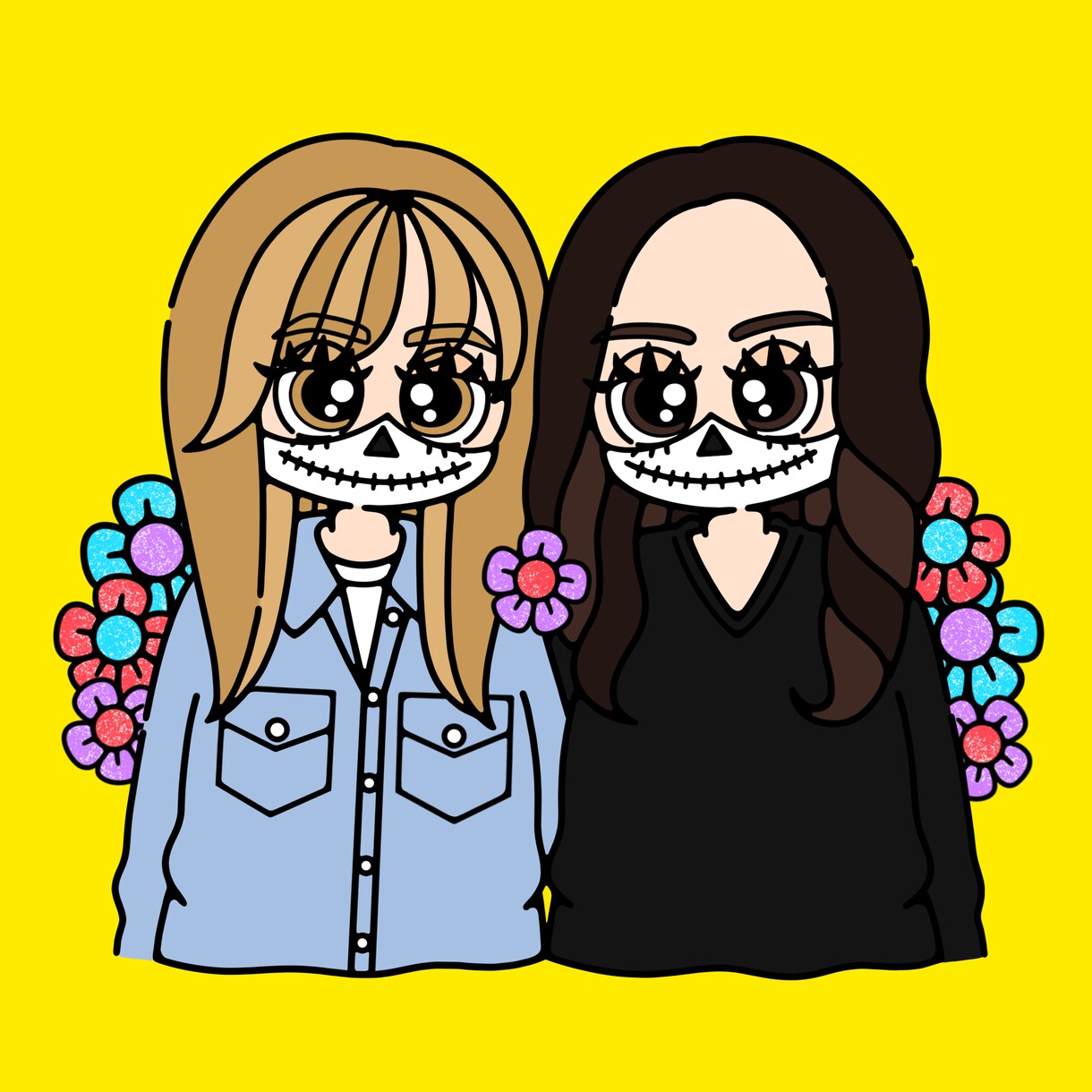 似顔絵風イラストお描きします ポップでハッピーな似顔絵風イラスト イメージ10