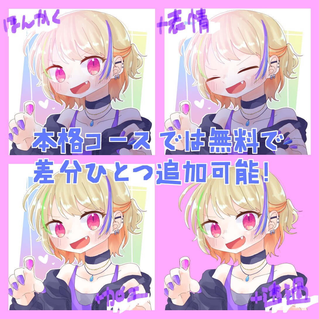 かわいいイラスト・アイコンお描きします ラフ最大5案提出可能！お手軽なイラストから本格的なものまで！ イメージ3