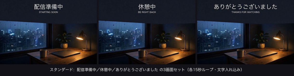 お手持ちのイラストを動く待機画面にします レイヤー分け不要・3日納品｜1枚絵が呼吸する5秒ループ イメージ2