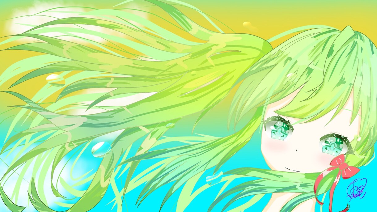 SNSアイコン、ヘッダー描きます 明るく鮮やかなイラストを描いています。 イメージ1